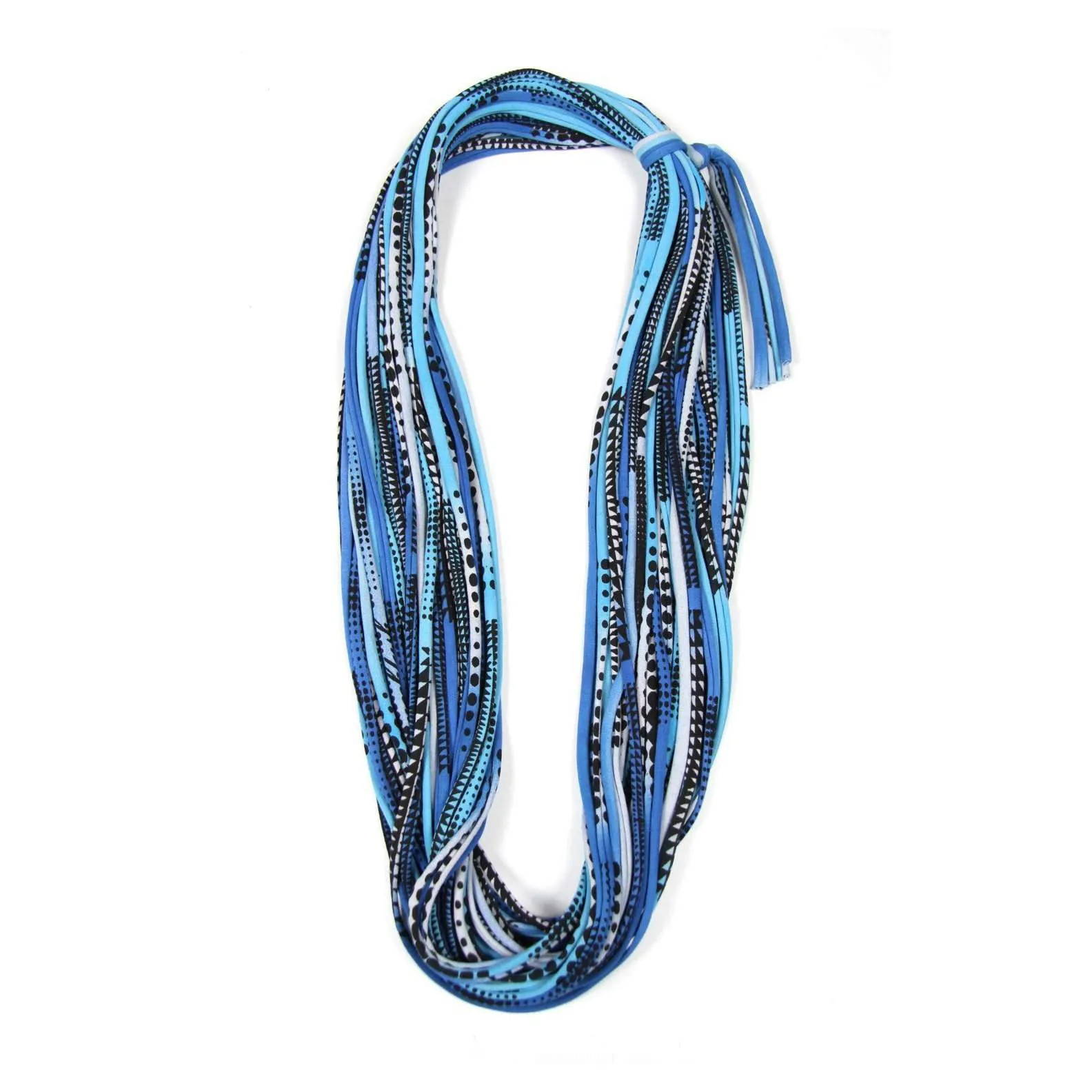 Necklush Cowl Scarf / Blue & Black / Unisex