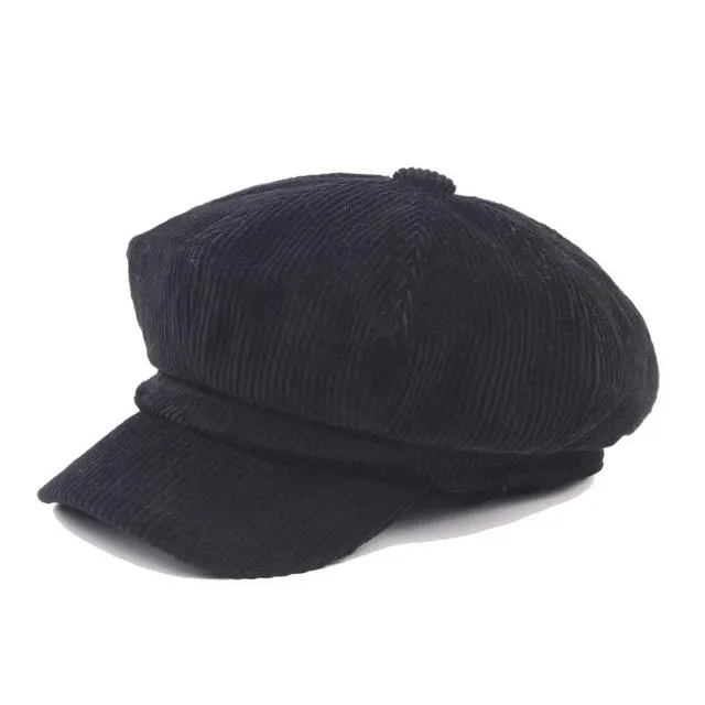 Newsboy Cap Beret Winter Hats For Women Men Octagonal Cap Painter Hat