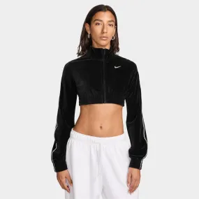 Nike Sportswear Women's Velour Full-Zip Top Black / Sail - Sail