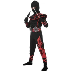 Ninja Costume Cosplay  (Red) - Child