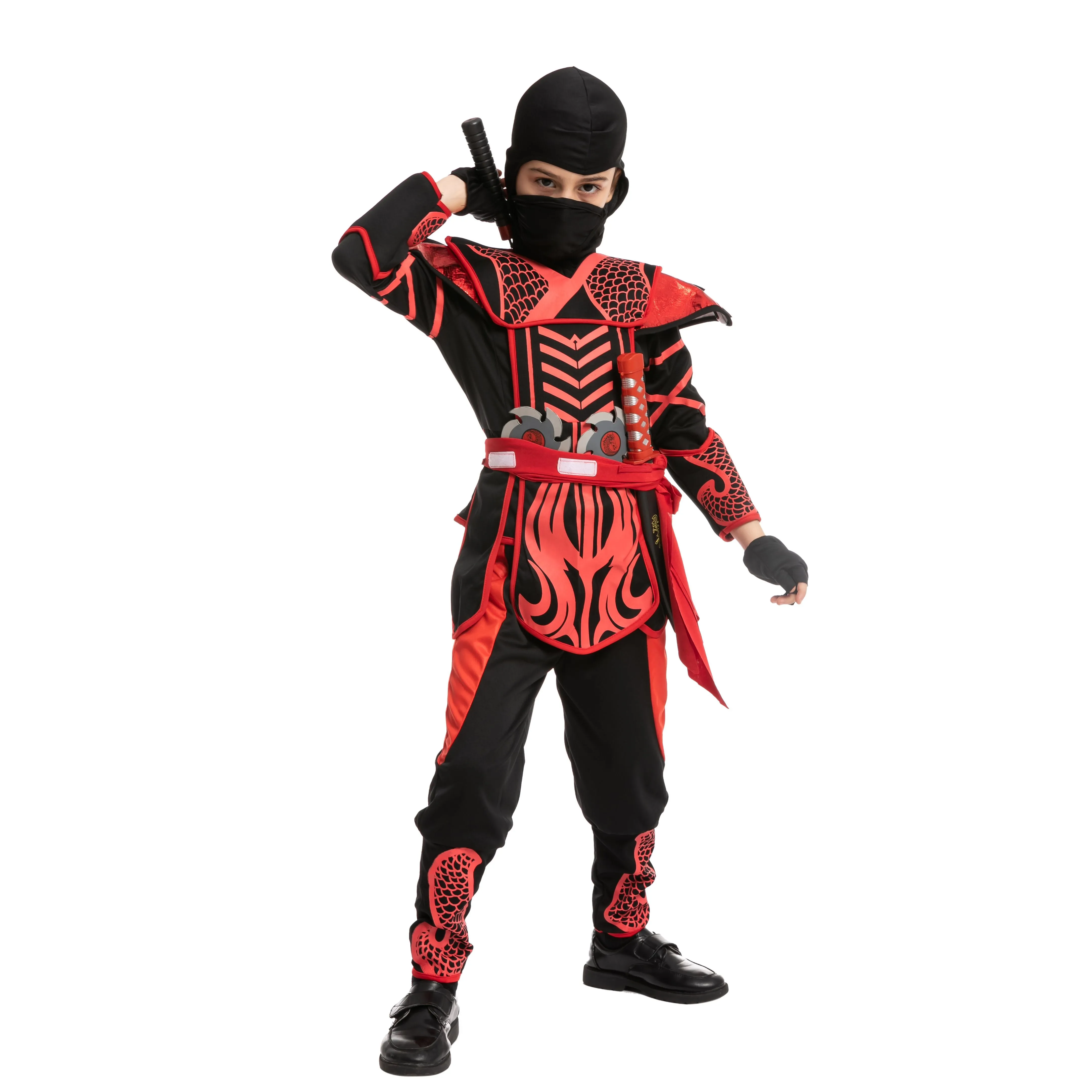 Obstacle Course Competitor Red/Black Costume Cosplay- Child