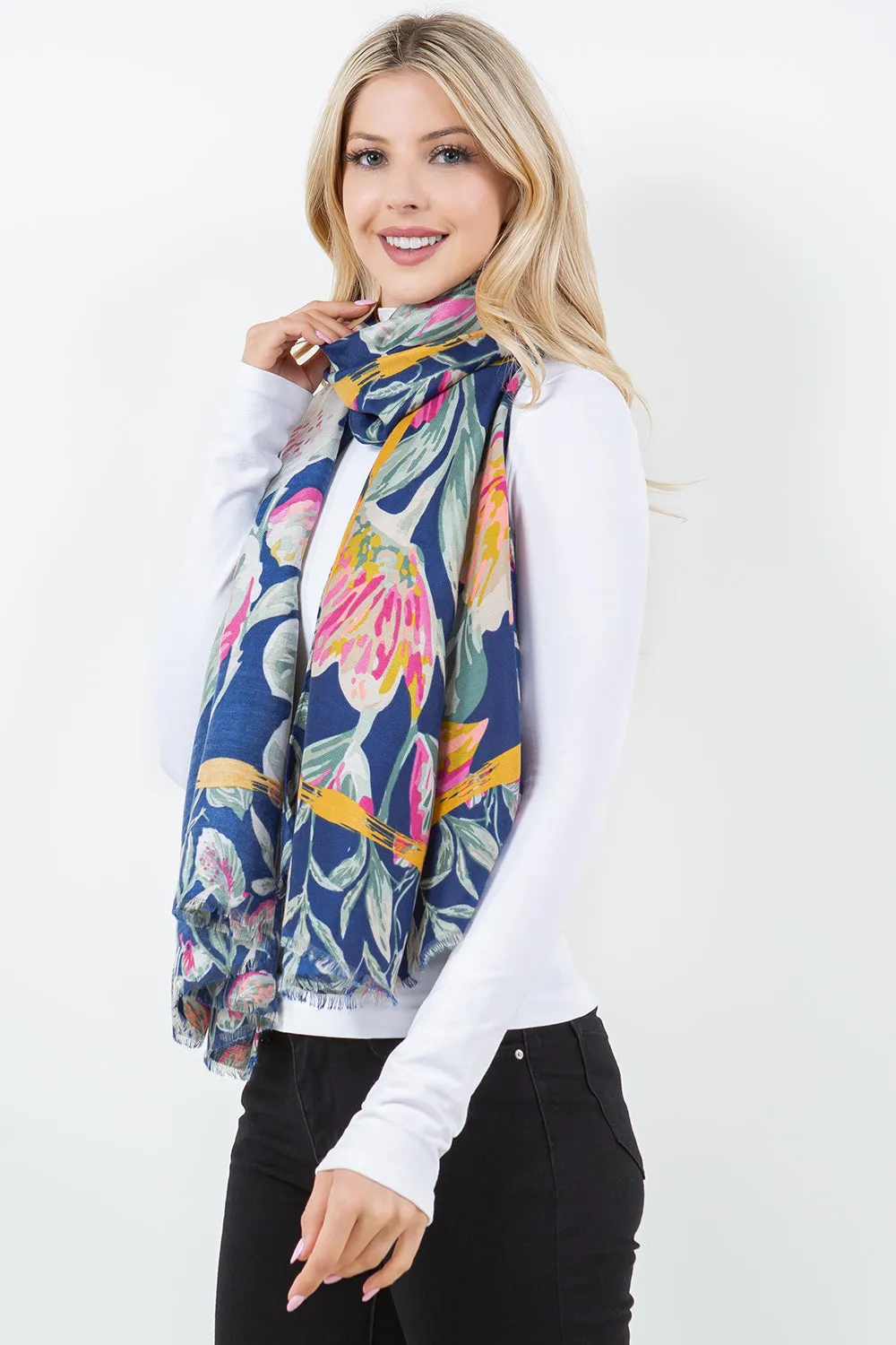 OP-4302 Floral Scarf