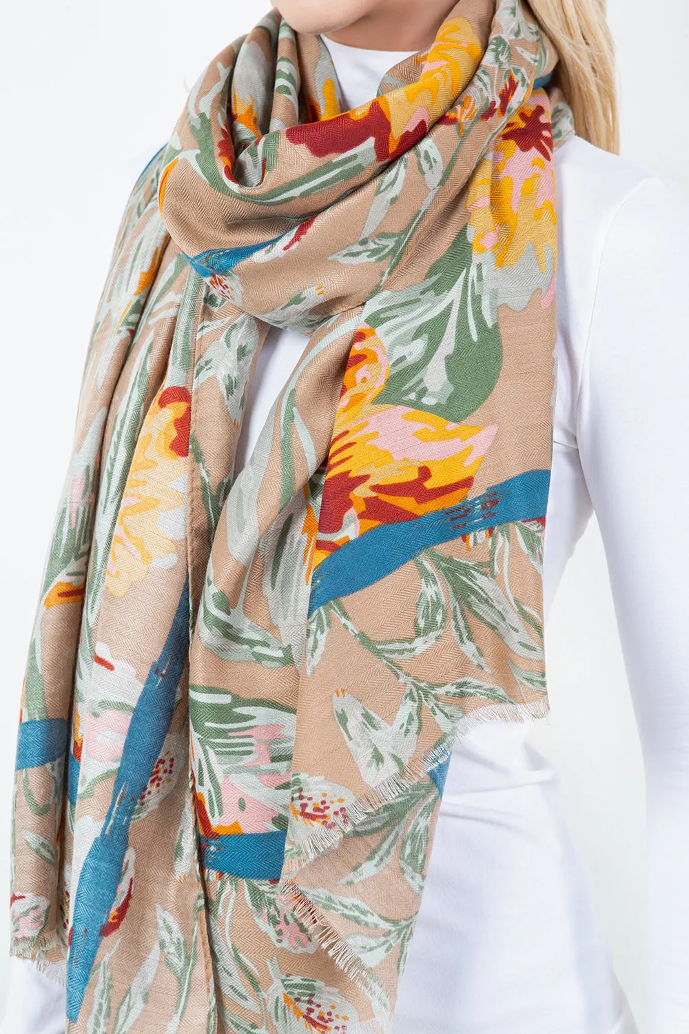 OP-4302 Floral Scarf