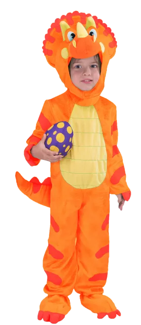 Orange Triceratops Costume - Child