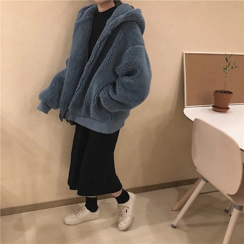 Oversize Fashion Cashmere Thickening Warm Woolen Overcoat