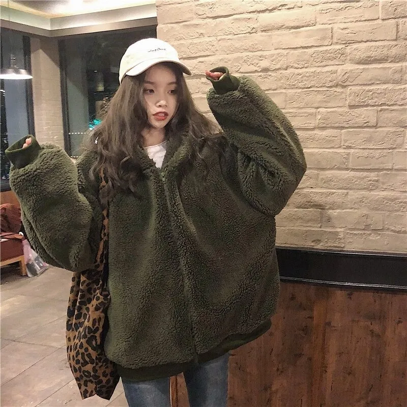 Oversize Fashion Cashmere Thickening Warm Woolen Overcoat