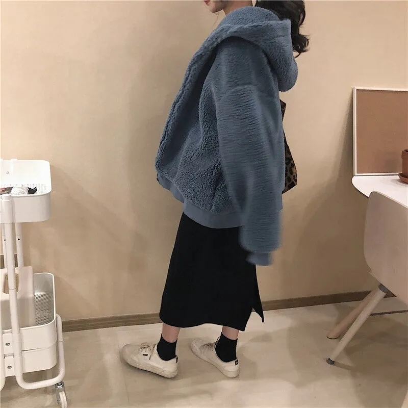 Oversize Fashion Cashmere Thickening Warm Woolen Overcoat