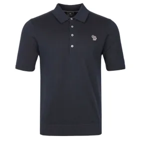 Paul Smith Zebra Badge SS Polo Knitwear in Navy