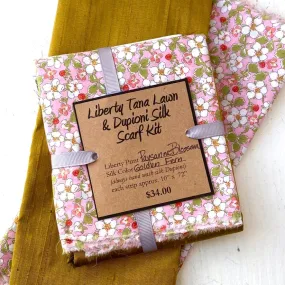 Paysanne Blossom & Golden Fern - Liberty and Silk Scarf Kit 2024