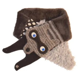 Raccoon Scarf Black