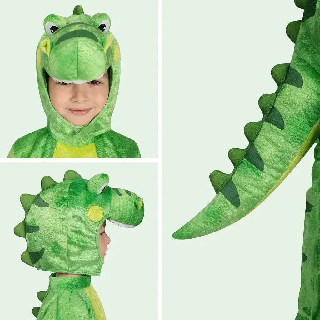 Realistic Light Green T-Rex Costume, Dinosaur Costume with Toy Egg