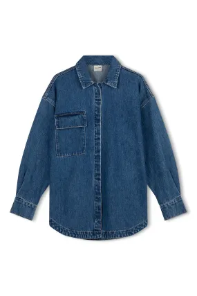 Recycled Cotton Jacket - Indigo