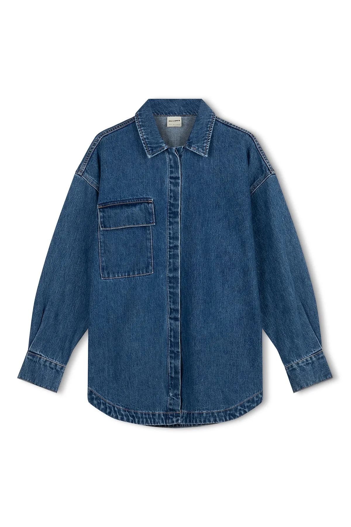 Recycled Cotton Jacket - Indigo