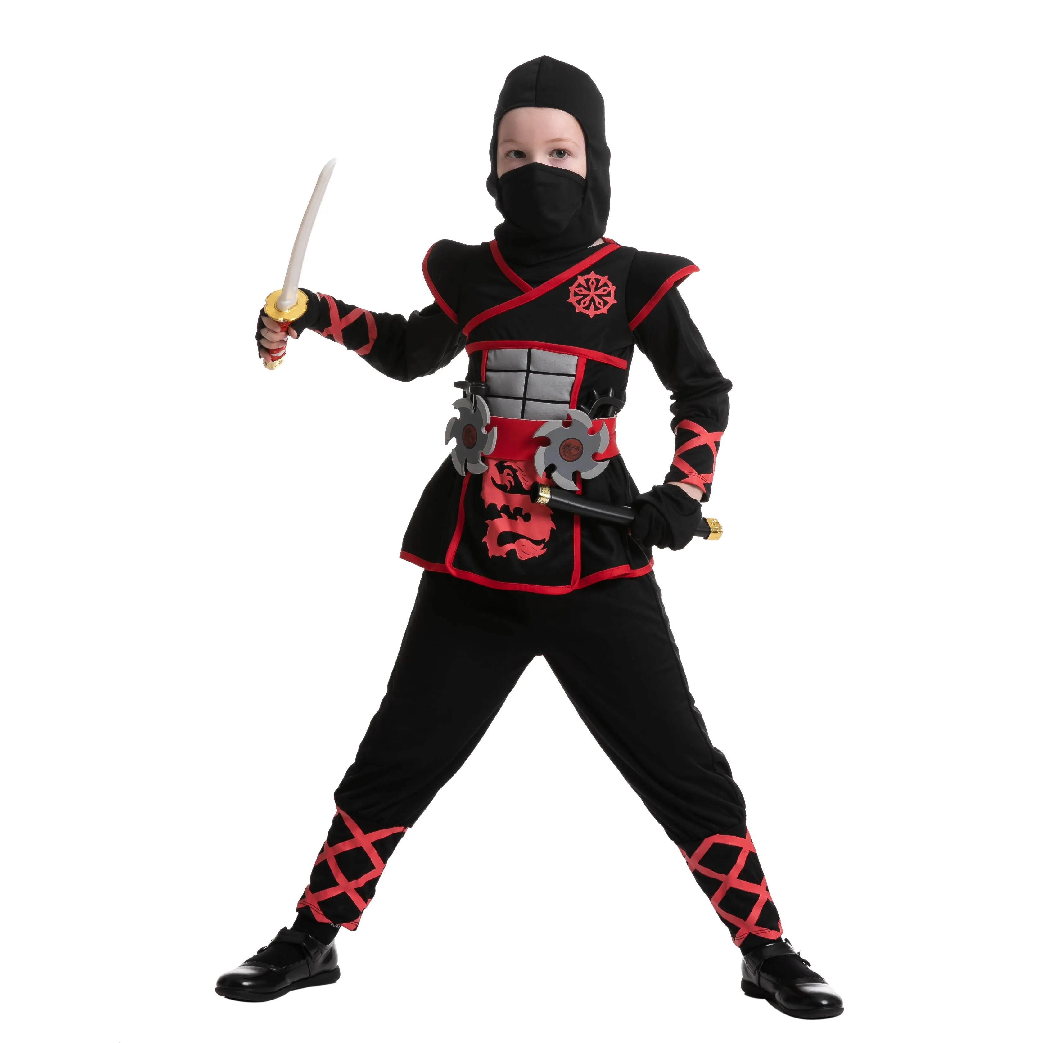 Red Ninja Costume for Girls Cosplay - Child