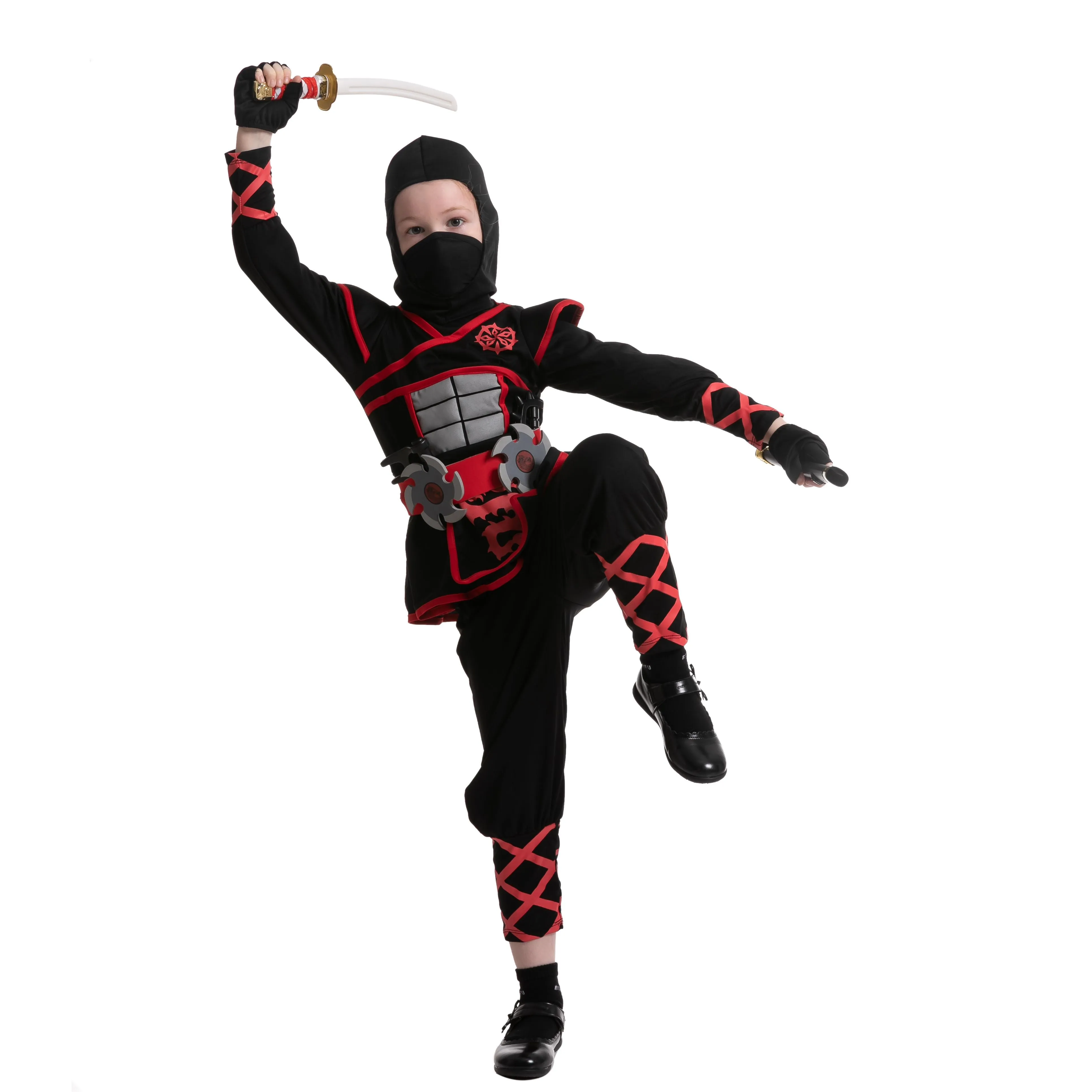 Red Ninja Costume for Girls Cosplay - Child