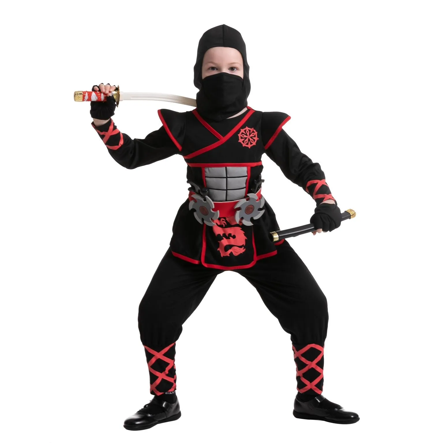 Red Ninja Costume for Girls Cosplay - Child