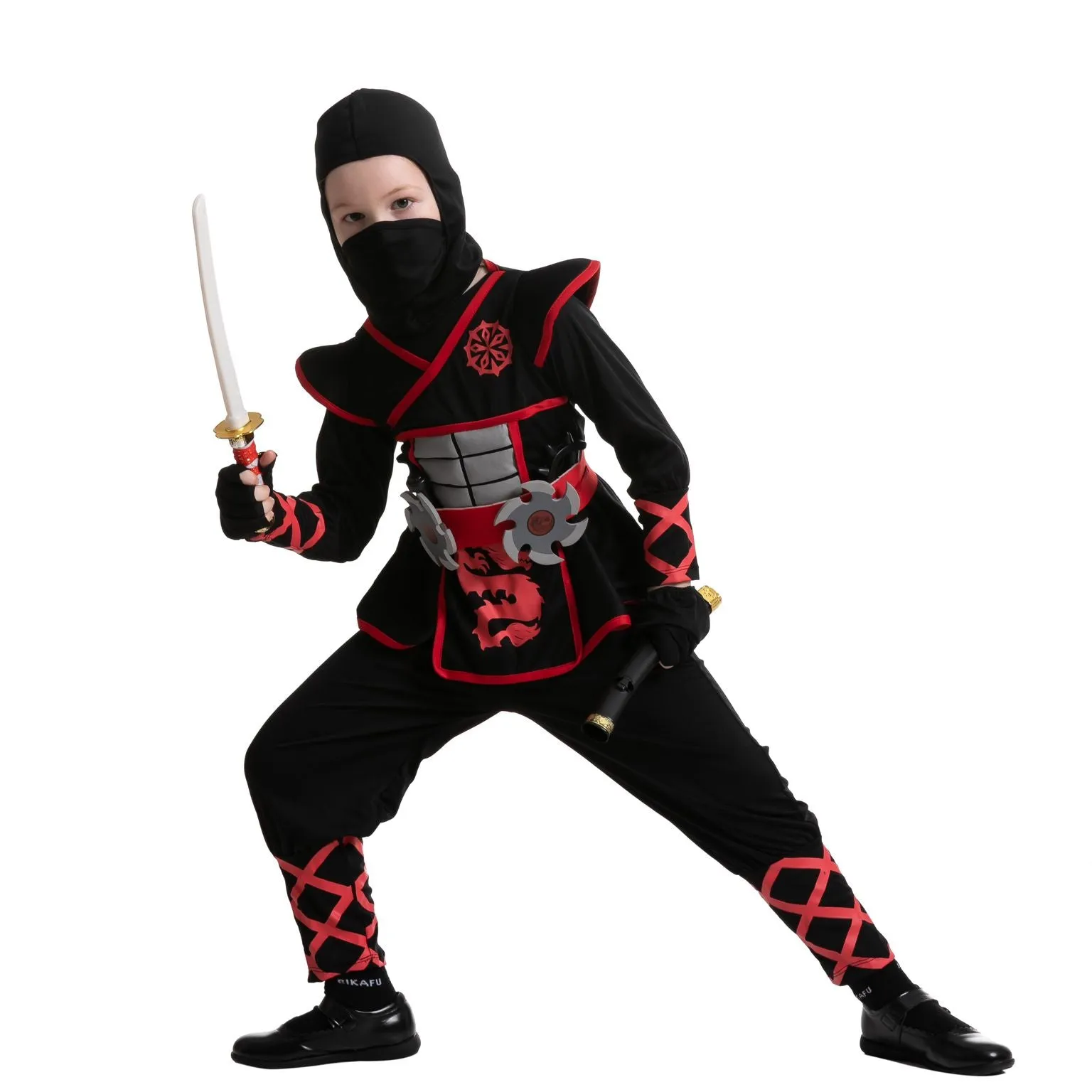 Red Ninja Costume for Girls Cosplay - Child