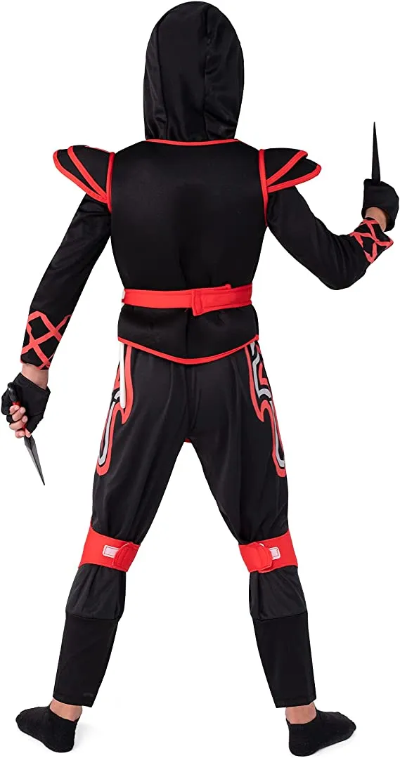 Red Ninja jumpsuit Child Costume - Boys