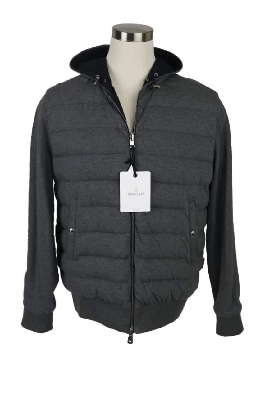 Reversible Lightweight Down Jacket-Navy/Grey