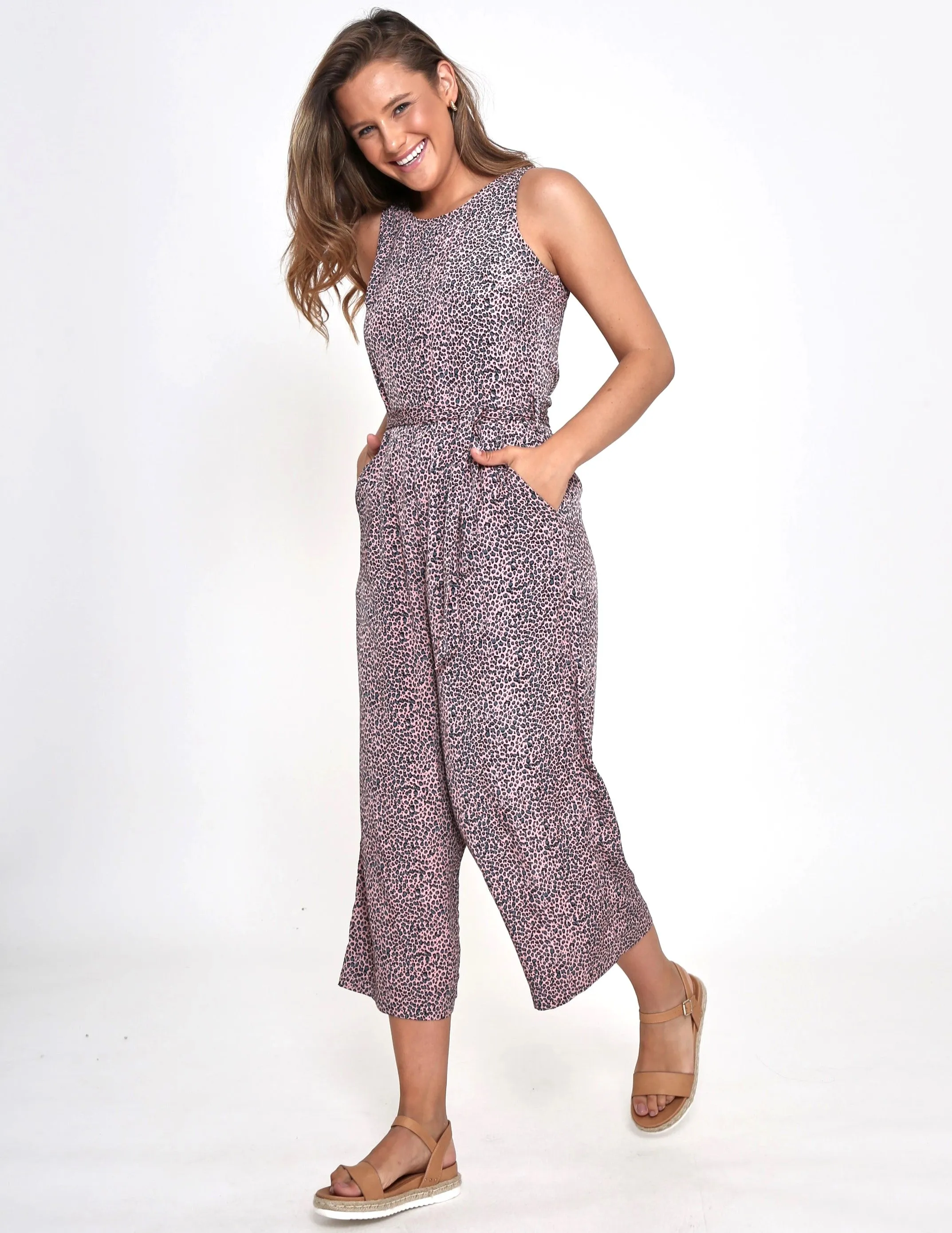 Rowan Jumpsuit  - Little Leopard