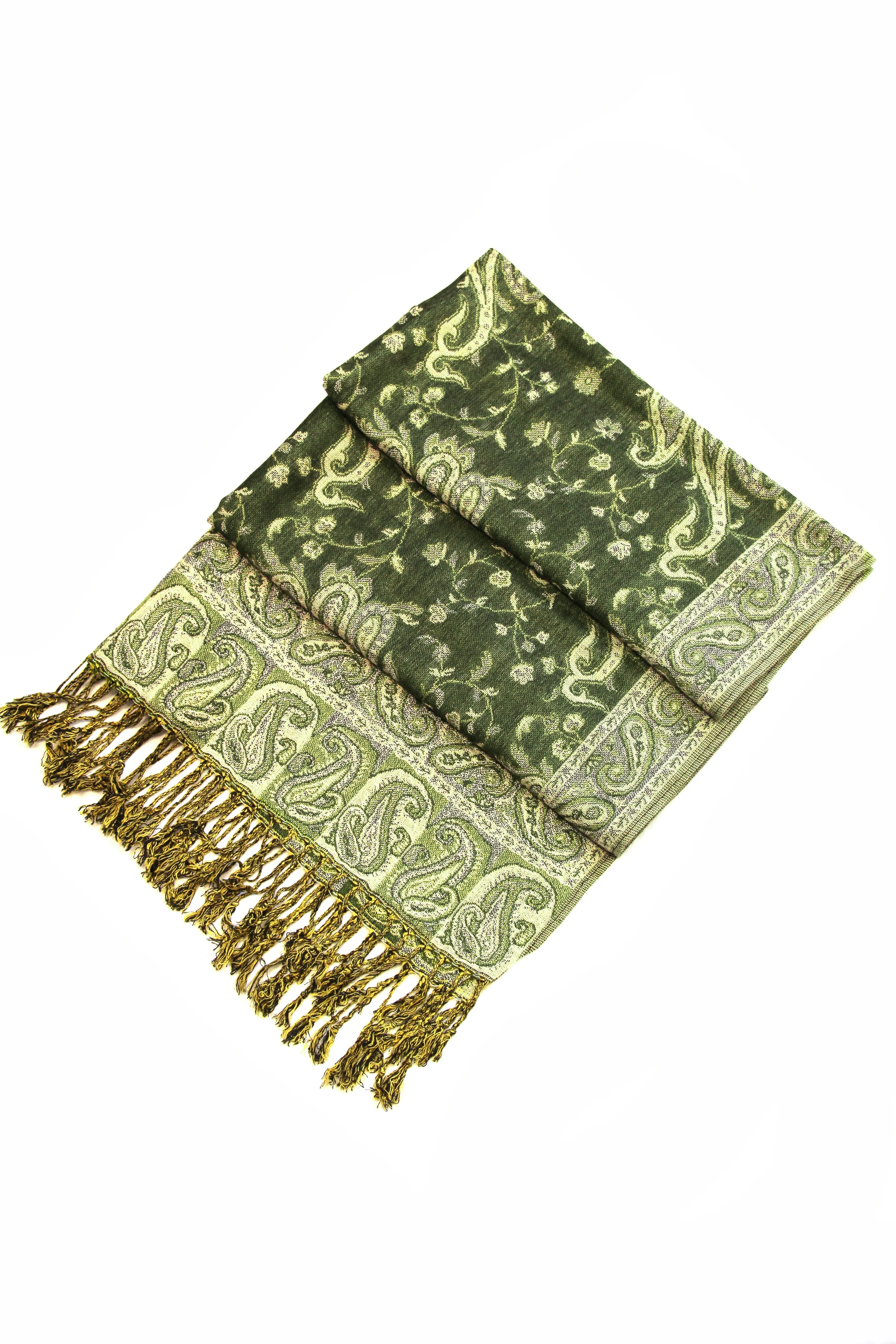 Sakkas Double Layer Jacquard Paisley Pashmina Shawl / Wrap / Stole