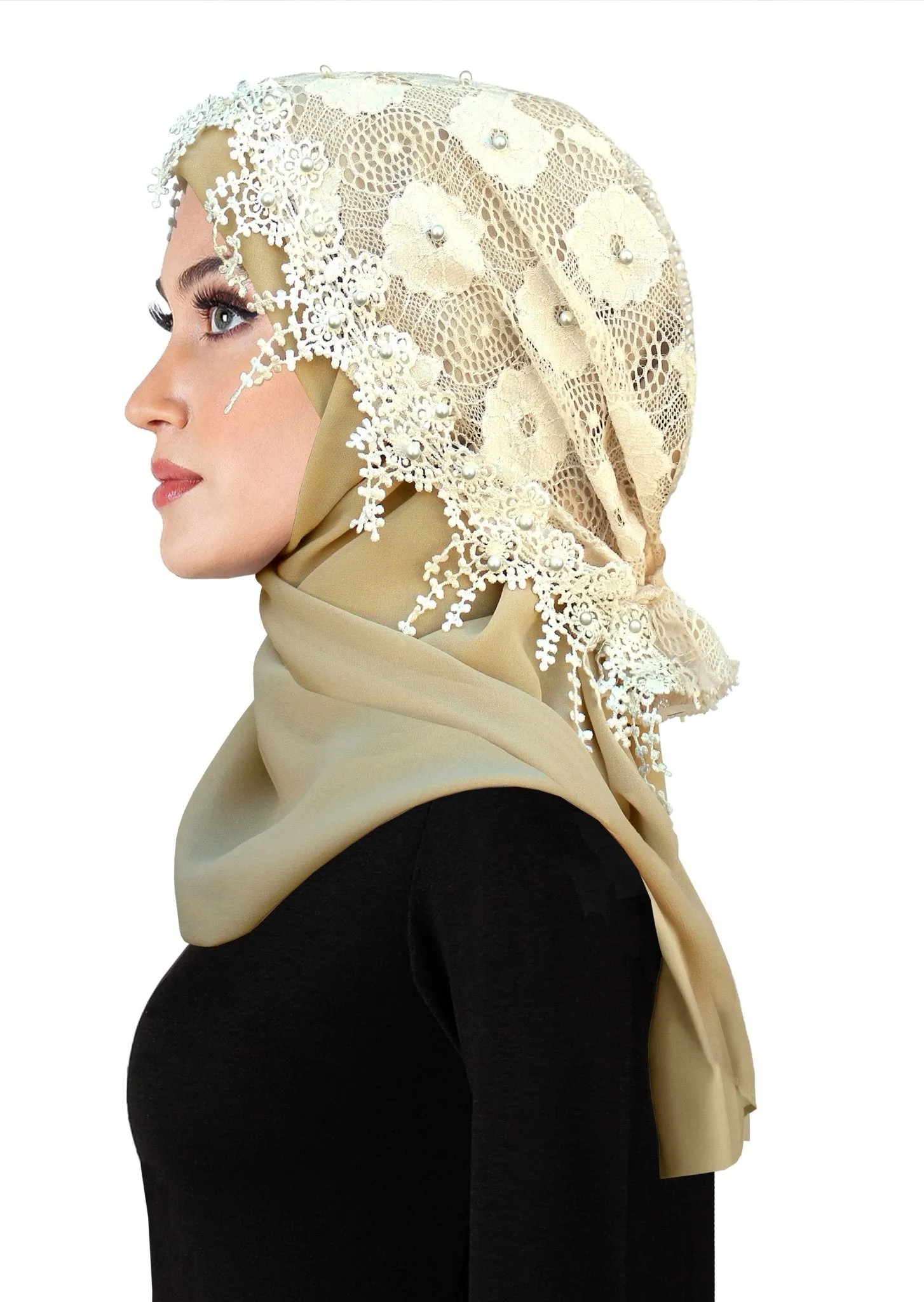 Salma Large Hijab Lace Caps