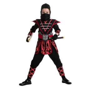 Samurai Red Ninja Costume for Girls Cosplay- Child