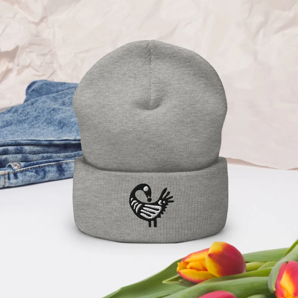 Sankofa Bird Cuffed Beanie