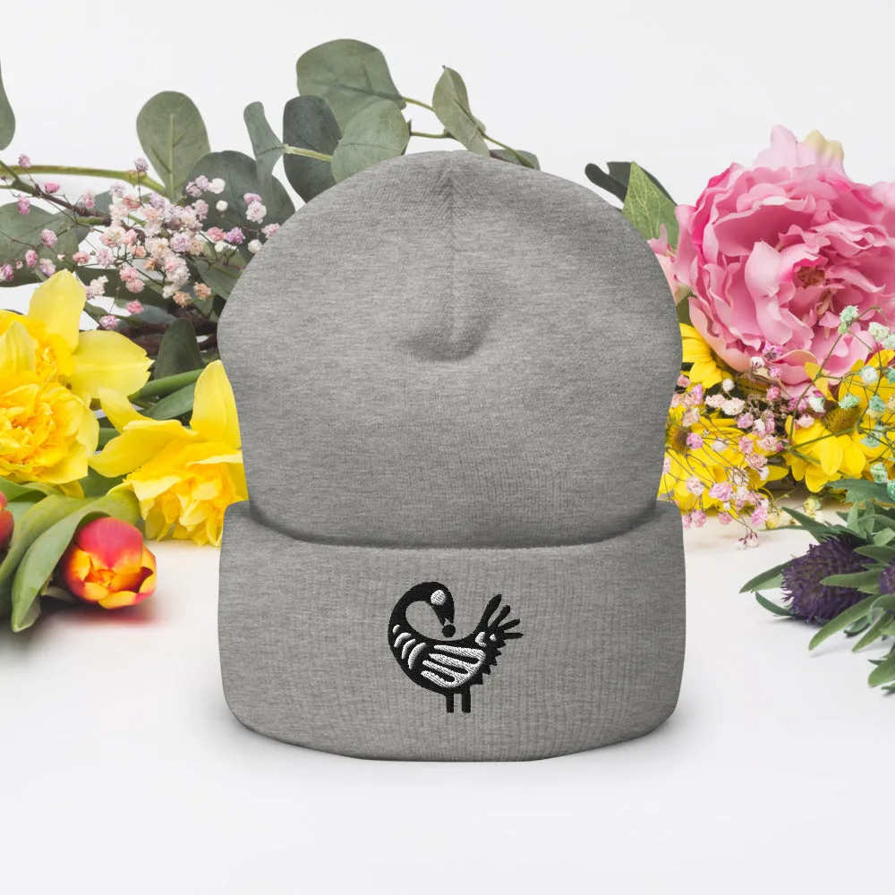 Sankofa Bird Cuffed Beanie