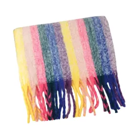 Scala Rainbow Stripe Scarf