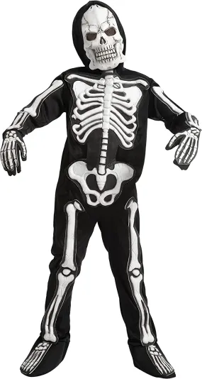 Scary Creepy Skeleton Costume for Boys, Child