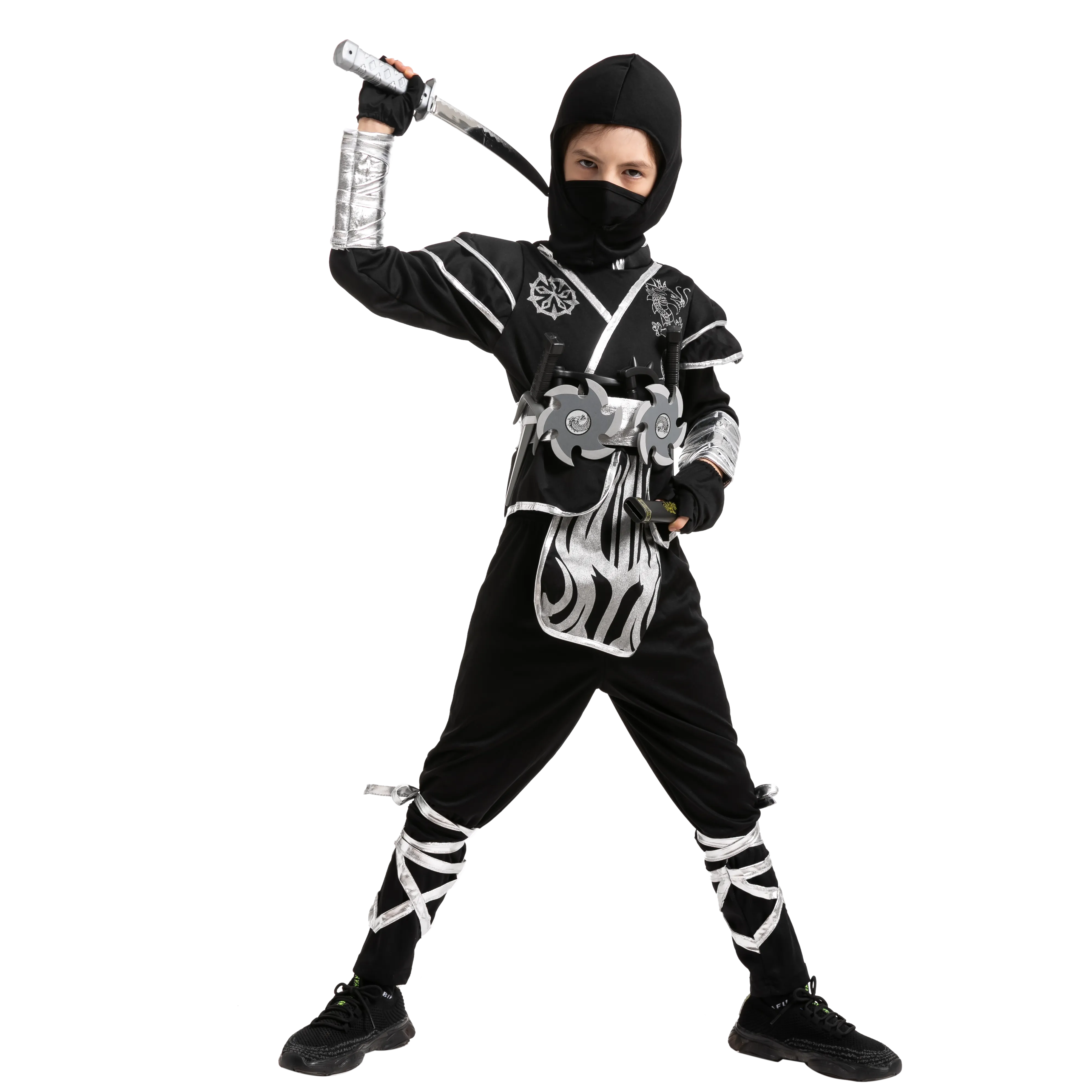 Silver Dragon Ninja Costume - Child