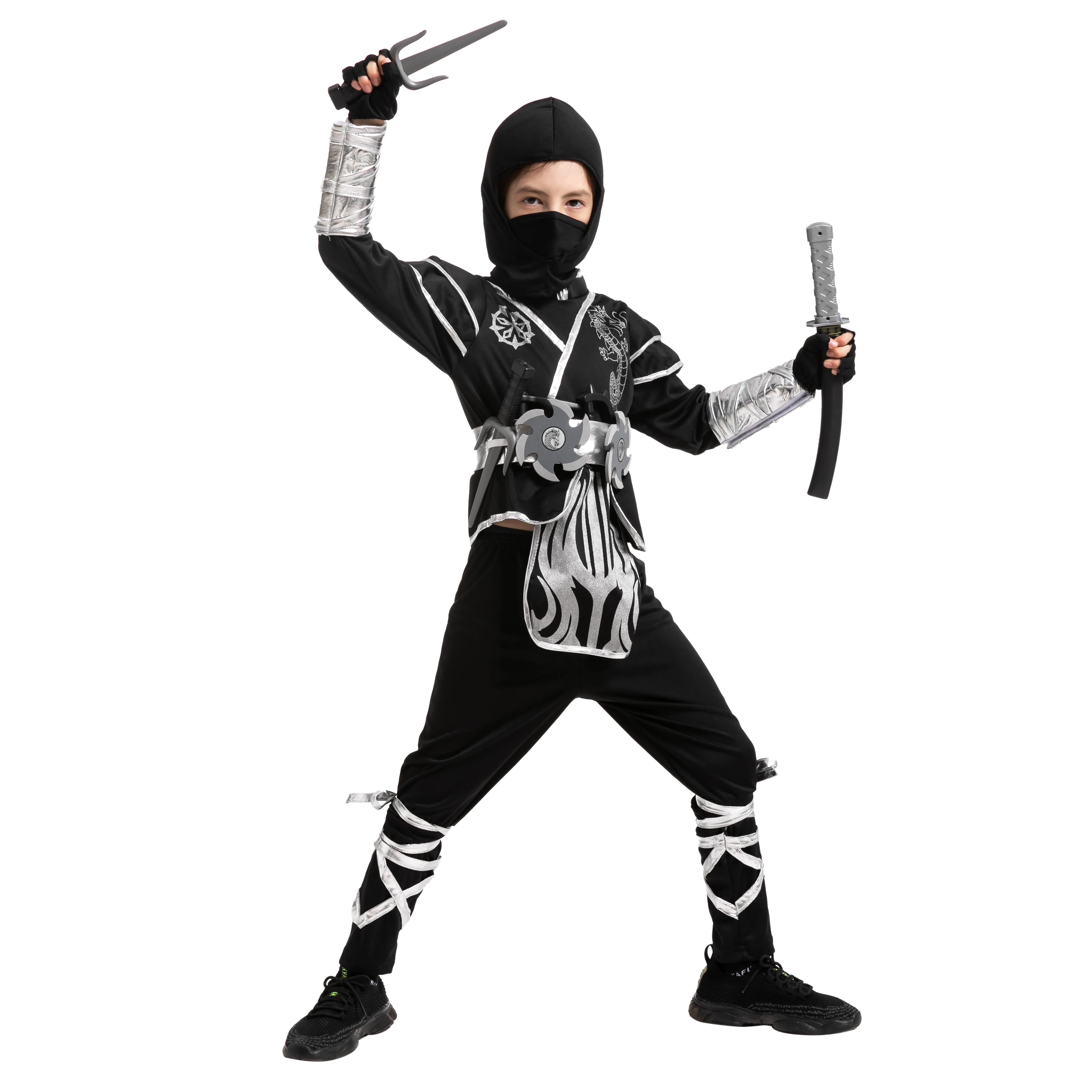 Silver Dragon Ninja Costume - Child