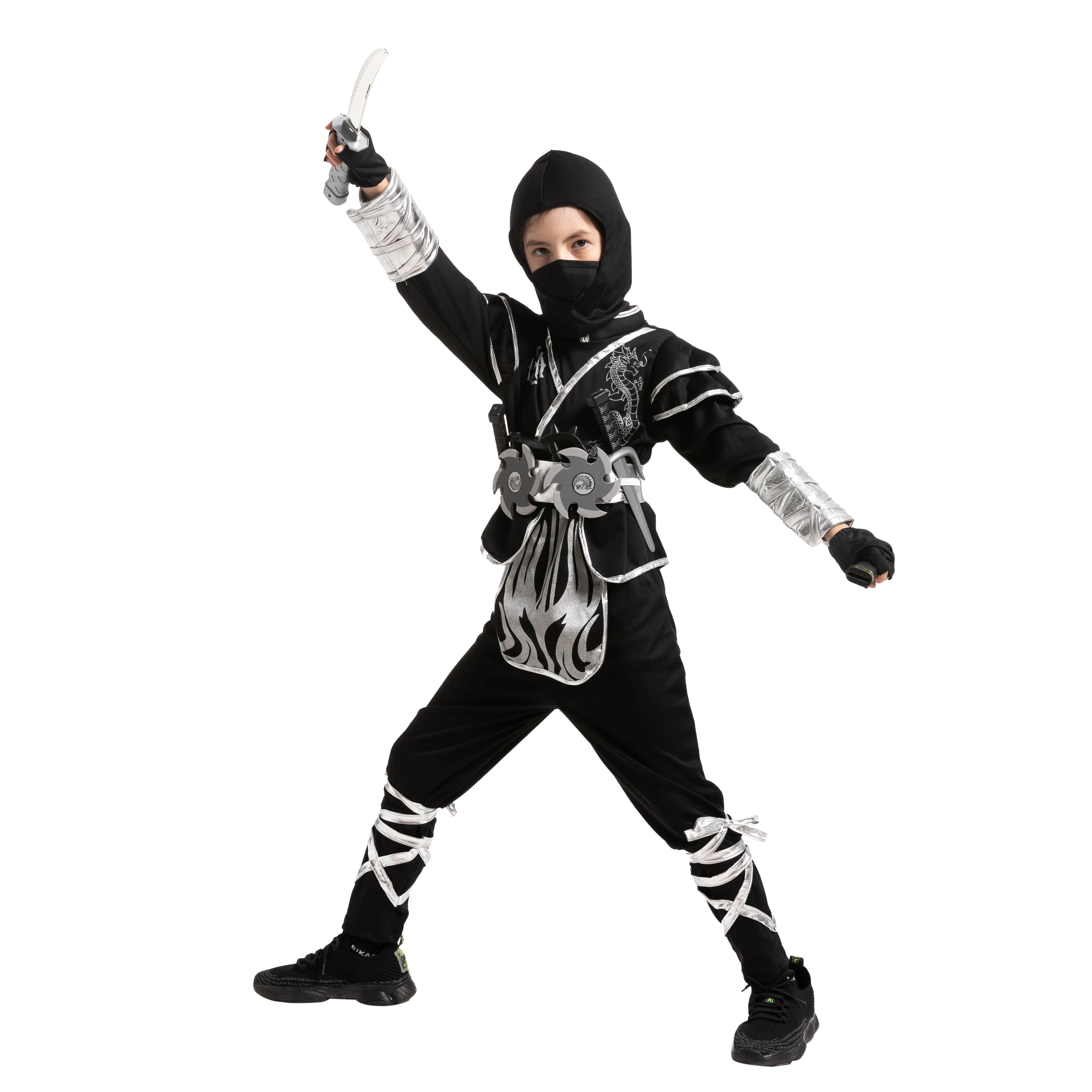 Silver Dragon Ninja Costume - Child