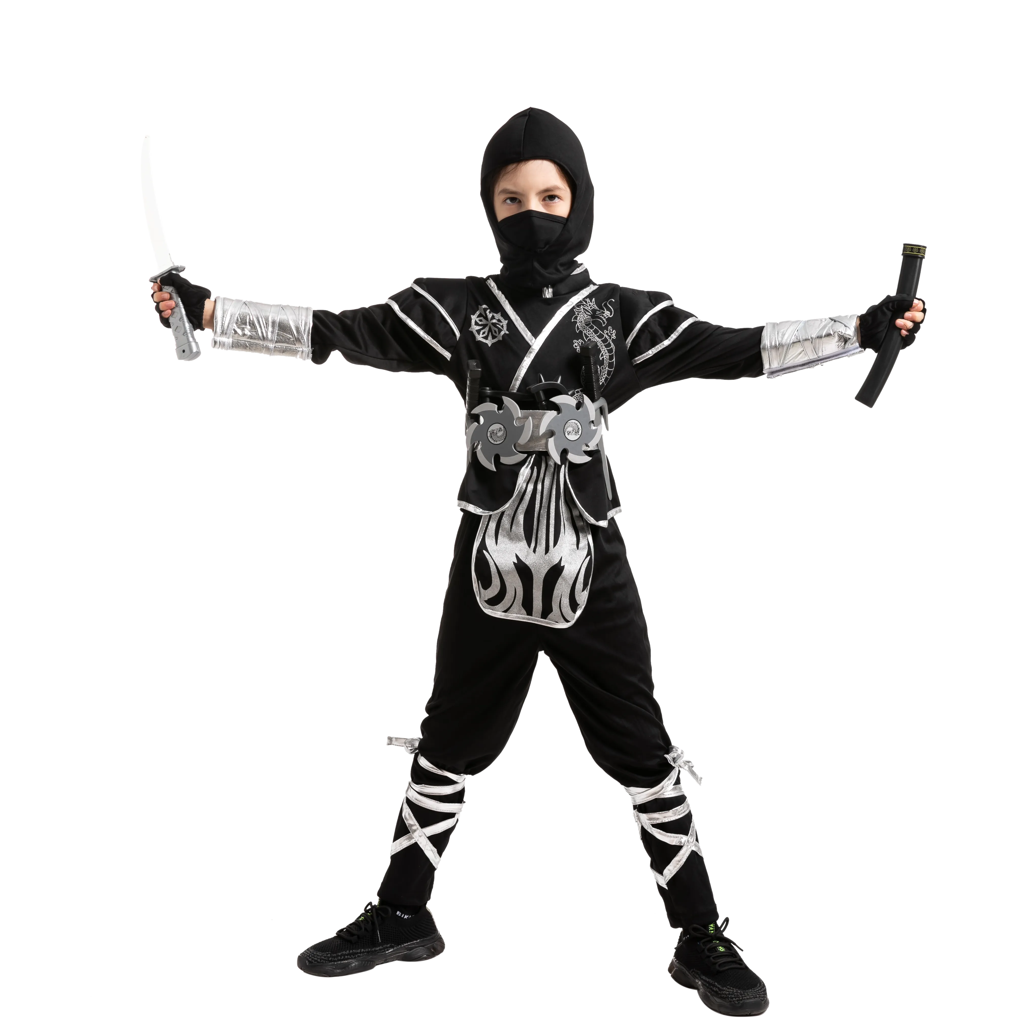 Silver Dragon Ninja Costume - Child