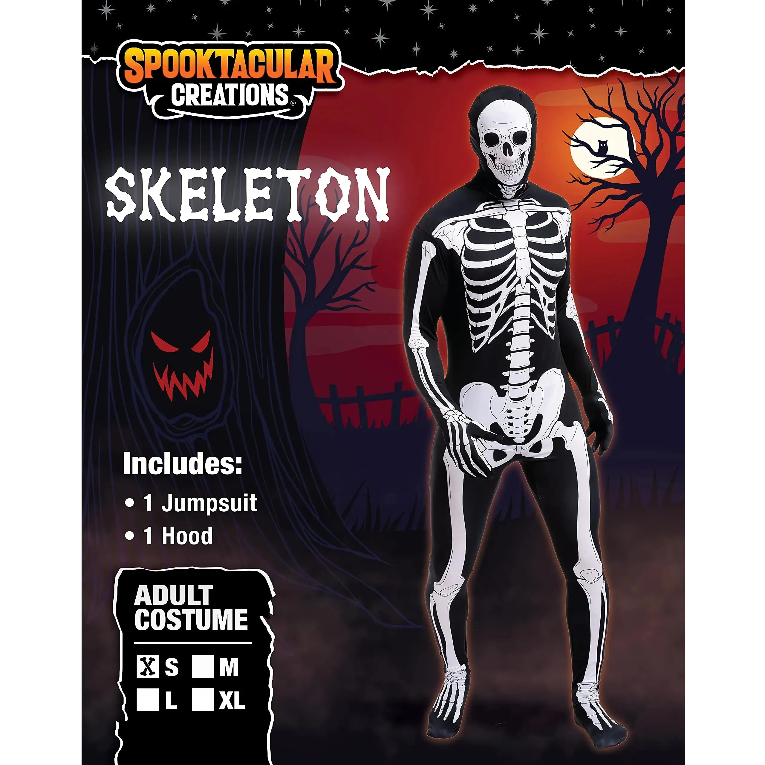 Skeleton Bodysuit Costume - Adult