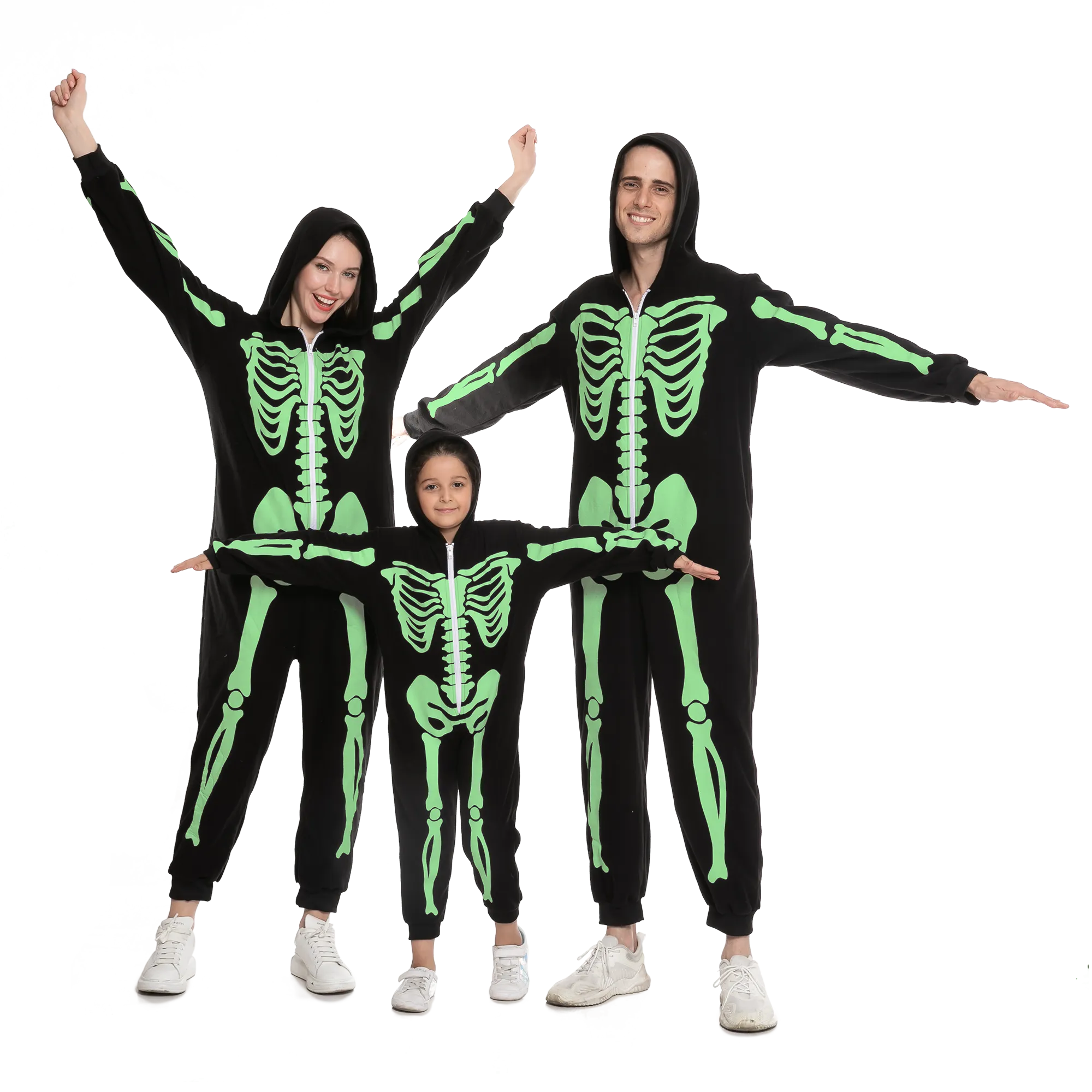 Skeleton Family Matching Pajama jumpsuit (Glow in the Dark) for Man - Adult