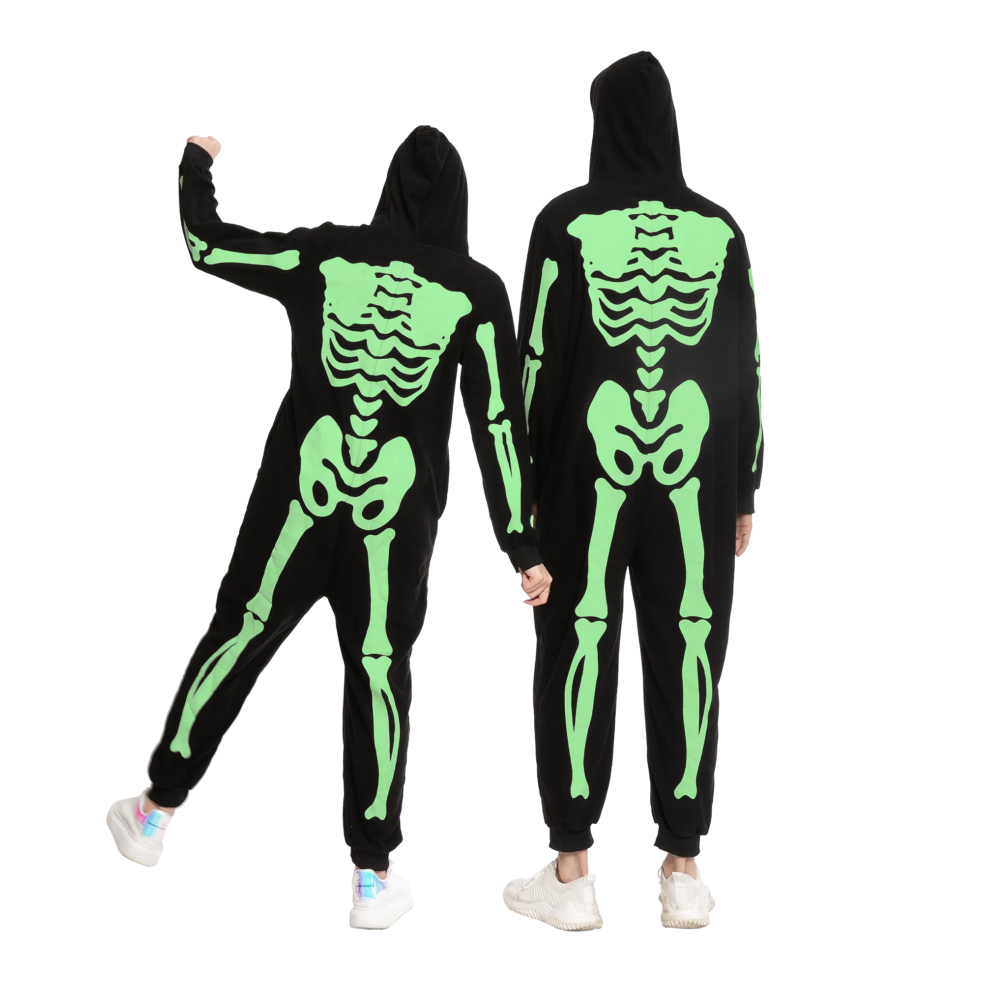 Skeleton Family Matching Pajama jumpsuit (Glow in the Dark) for Man - Adult