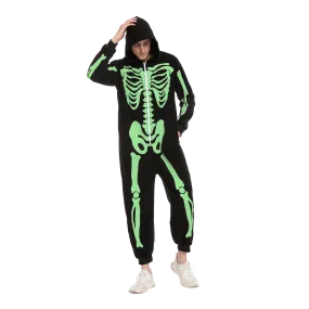 Skeleton Family Matching Pajama jumpsuit (Glow in the Dark) for Man - Adult