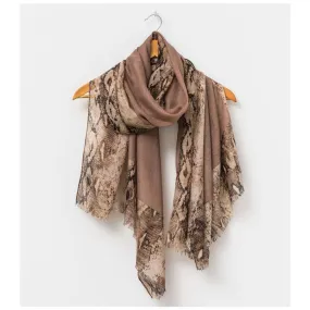 Snake Scarf - Brown