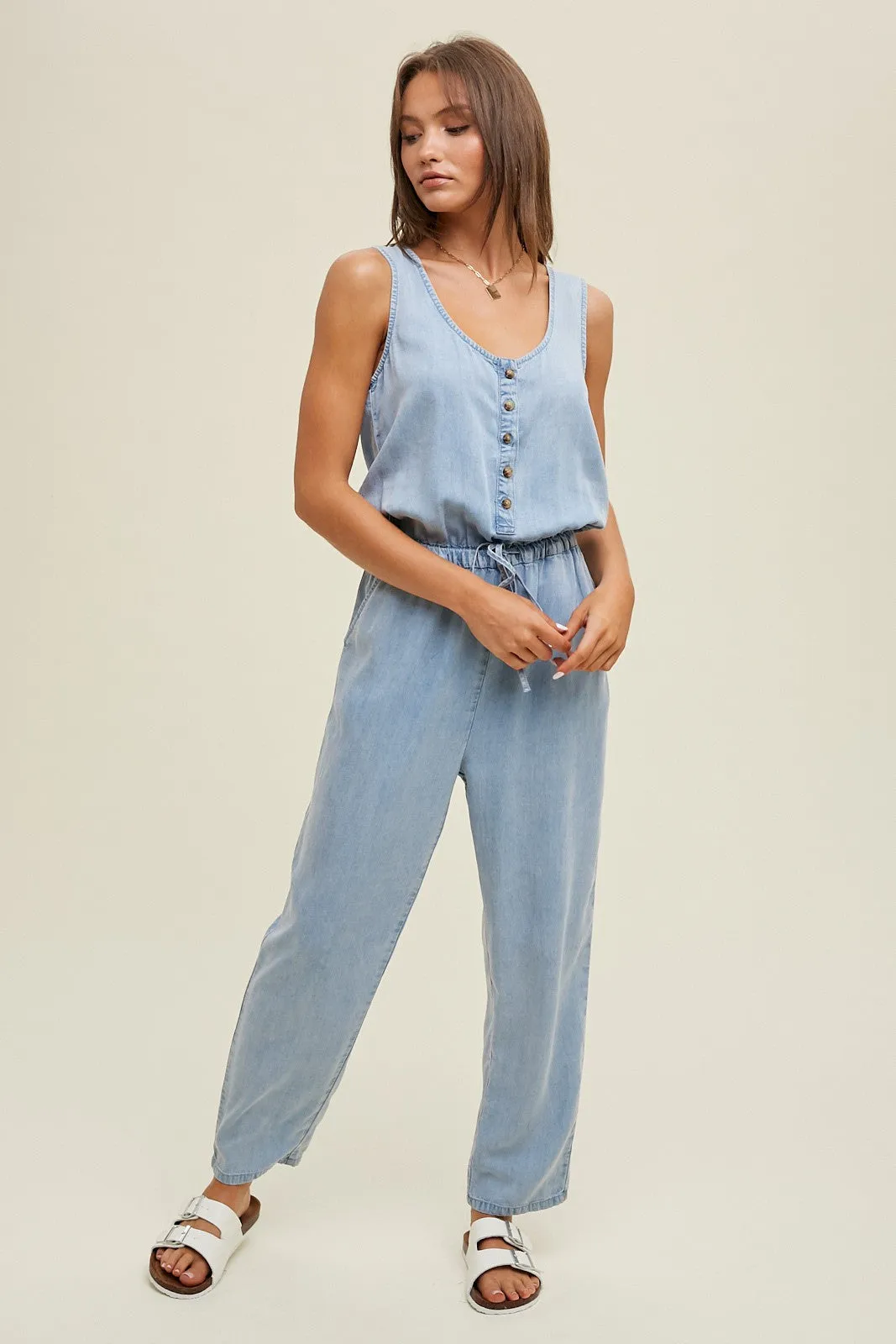 Soft & Sweet Denim Jumpsuit