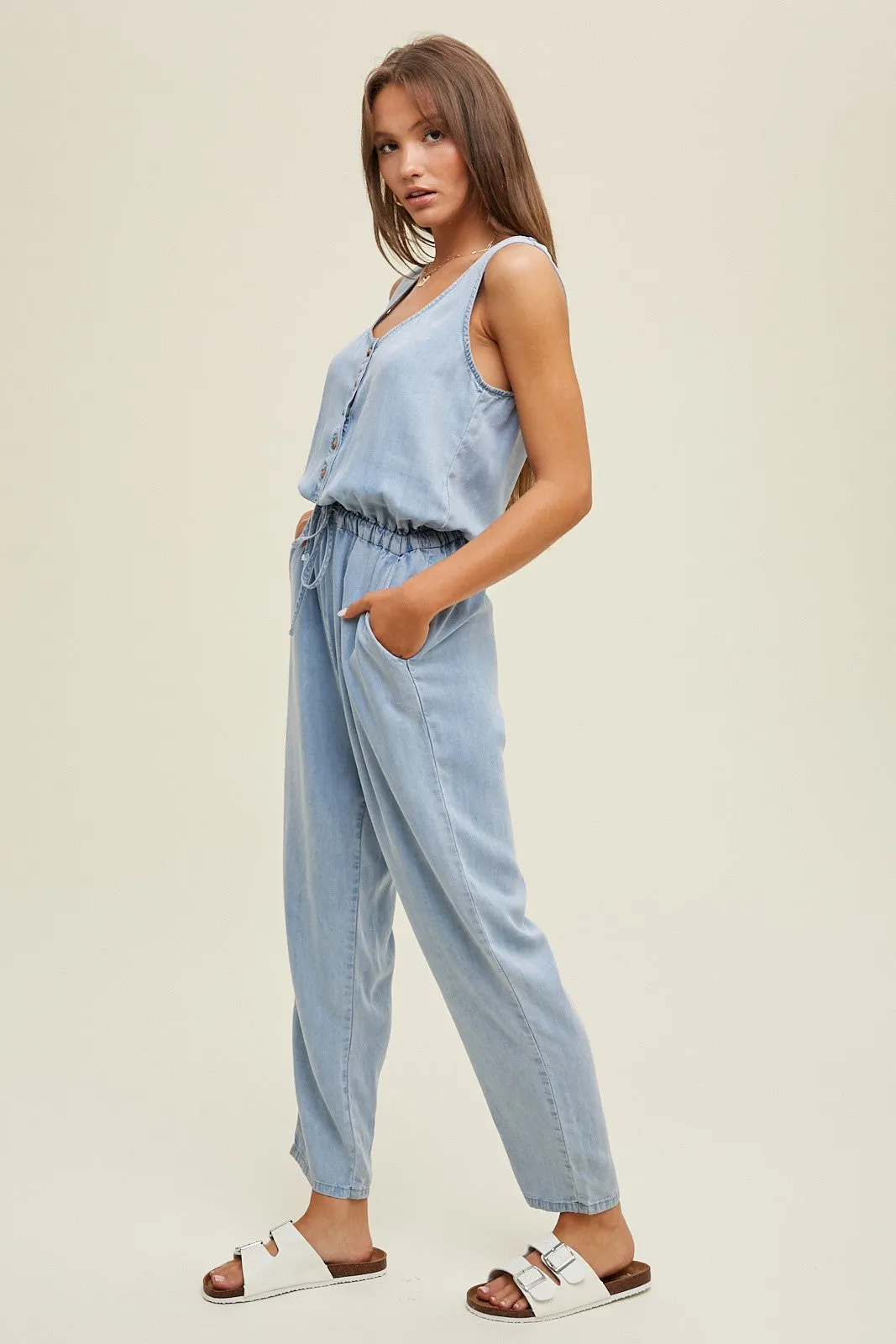 Soft & Sweet Denim Jumpsuit