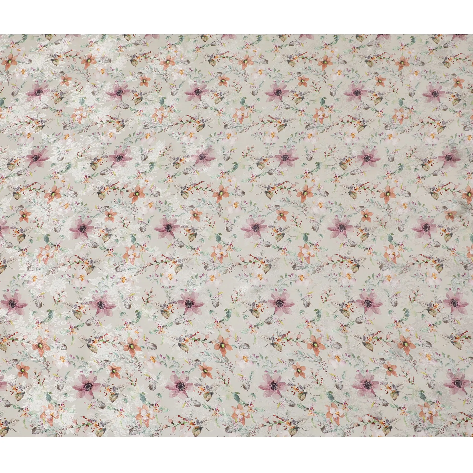 Spring Whisper Viscose Crepe Fabric with Floral Print, 110cm Wide â€“ Delicate Elegance-D18395