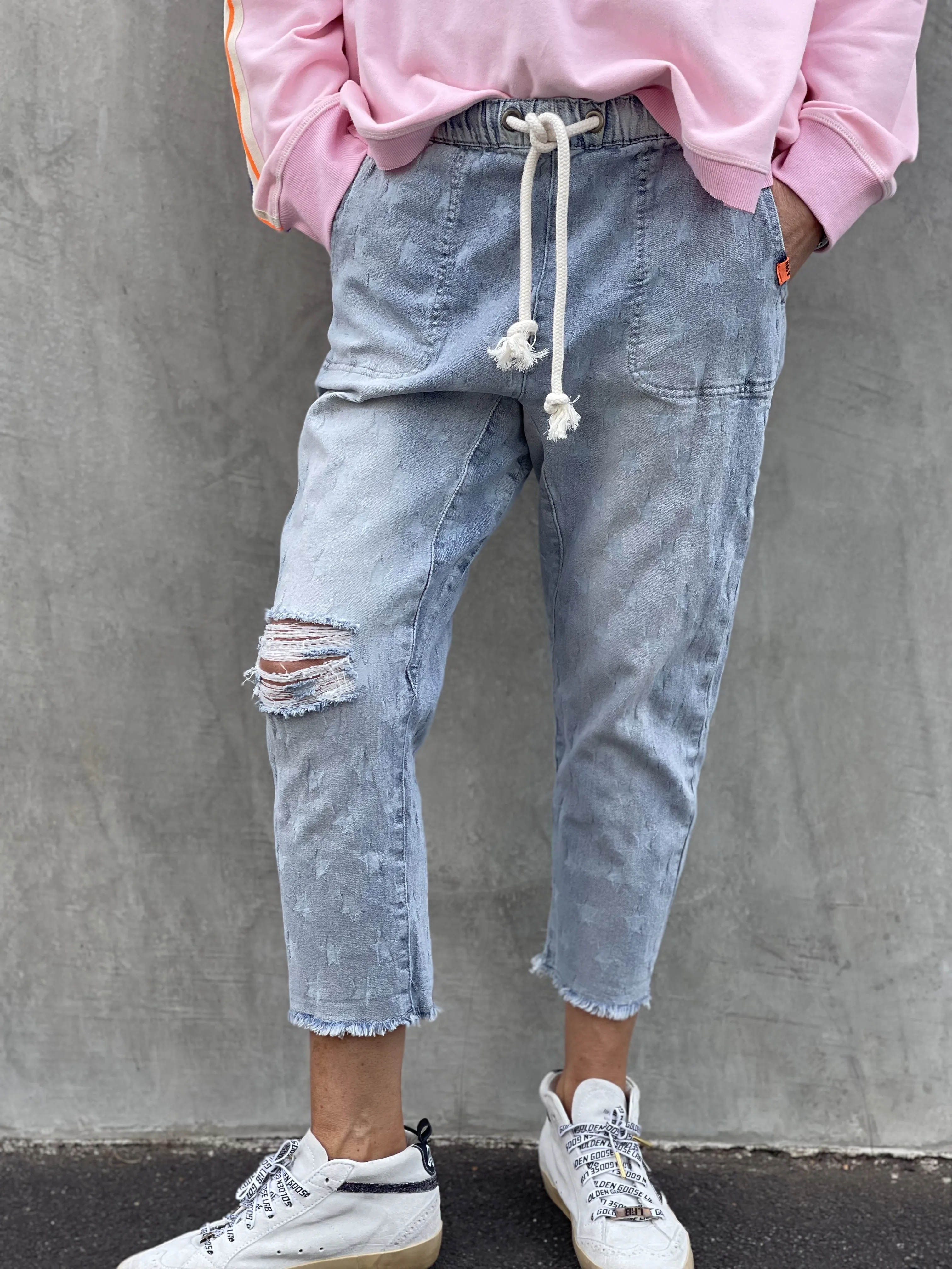 Star Crop Jeans