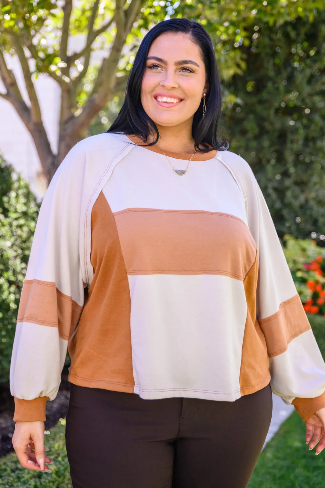 Status Quo Boxy Plus Long Sleeve Top