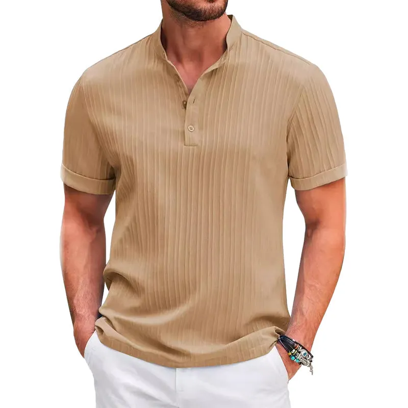 Striped Textured Polo Shirt