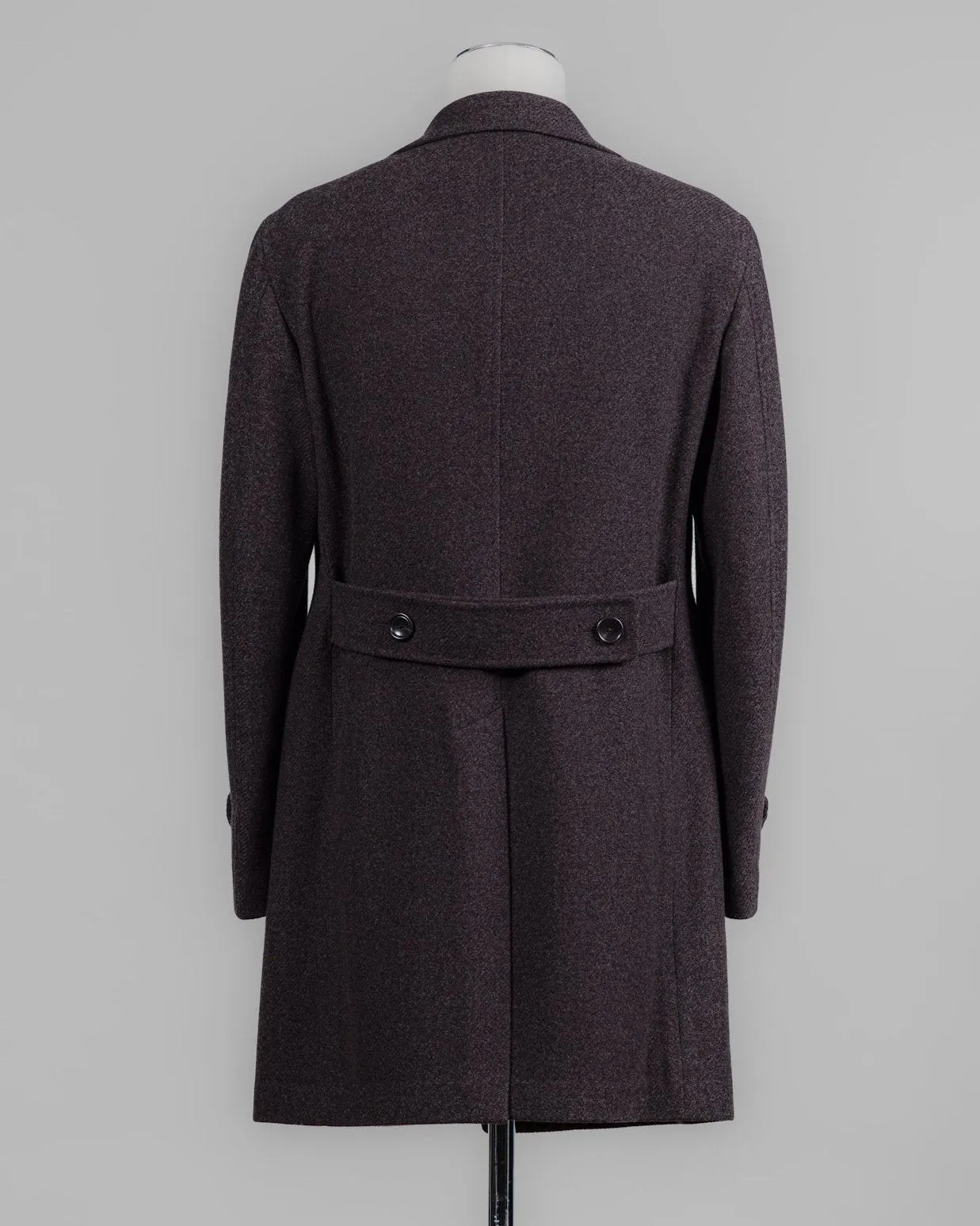 Tagliatore Wool & Cashmere Overcoat / Brown