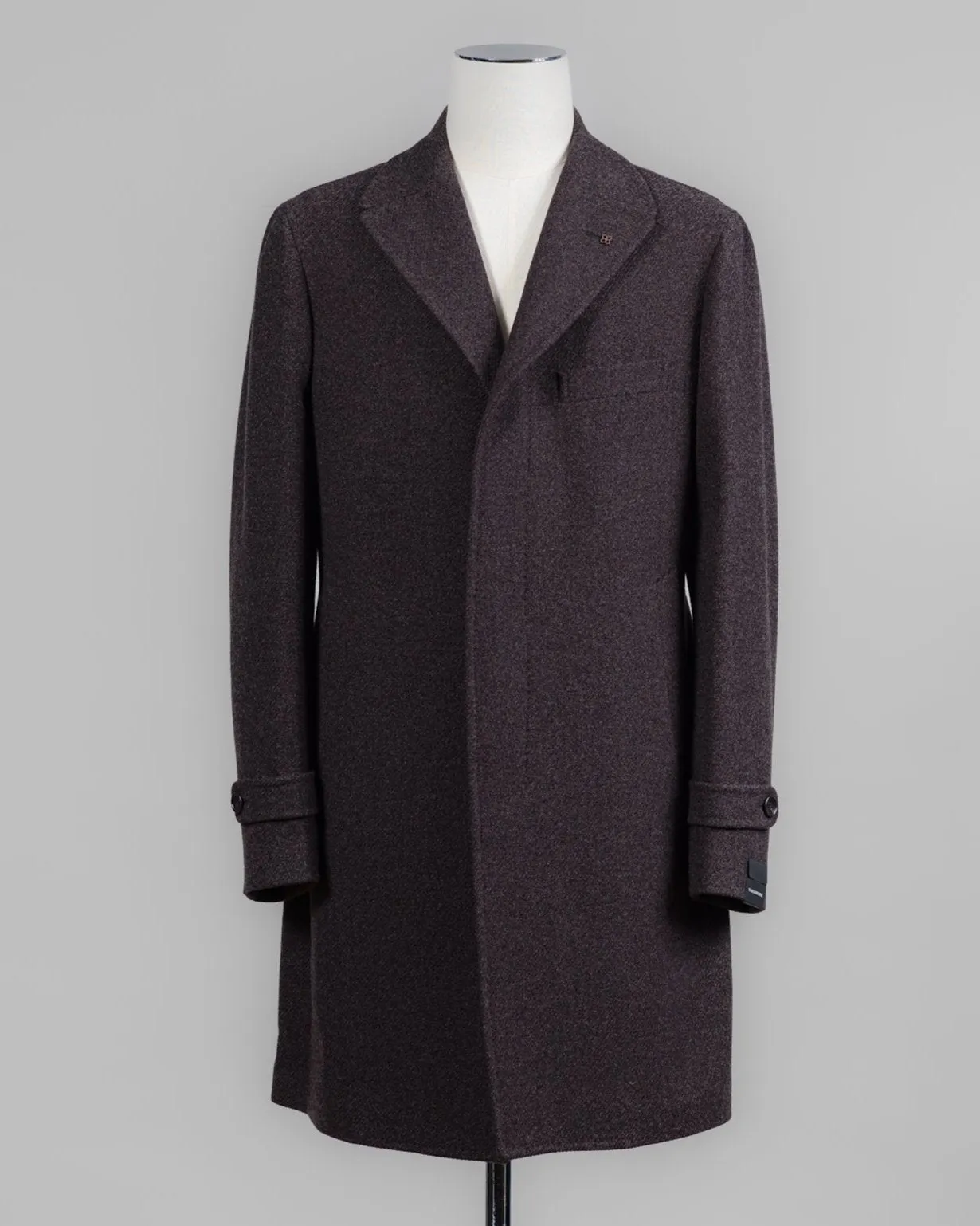 Tagliatore Wool & Cashmere Overcoat / Brown