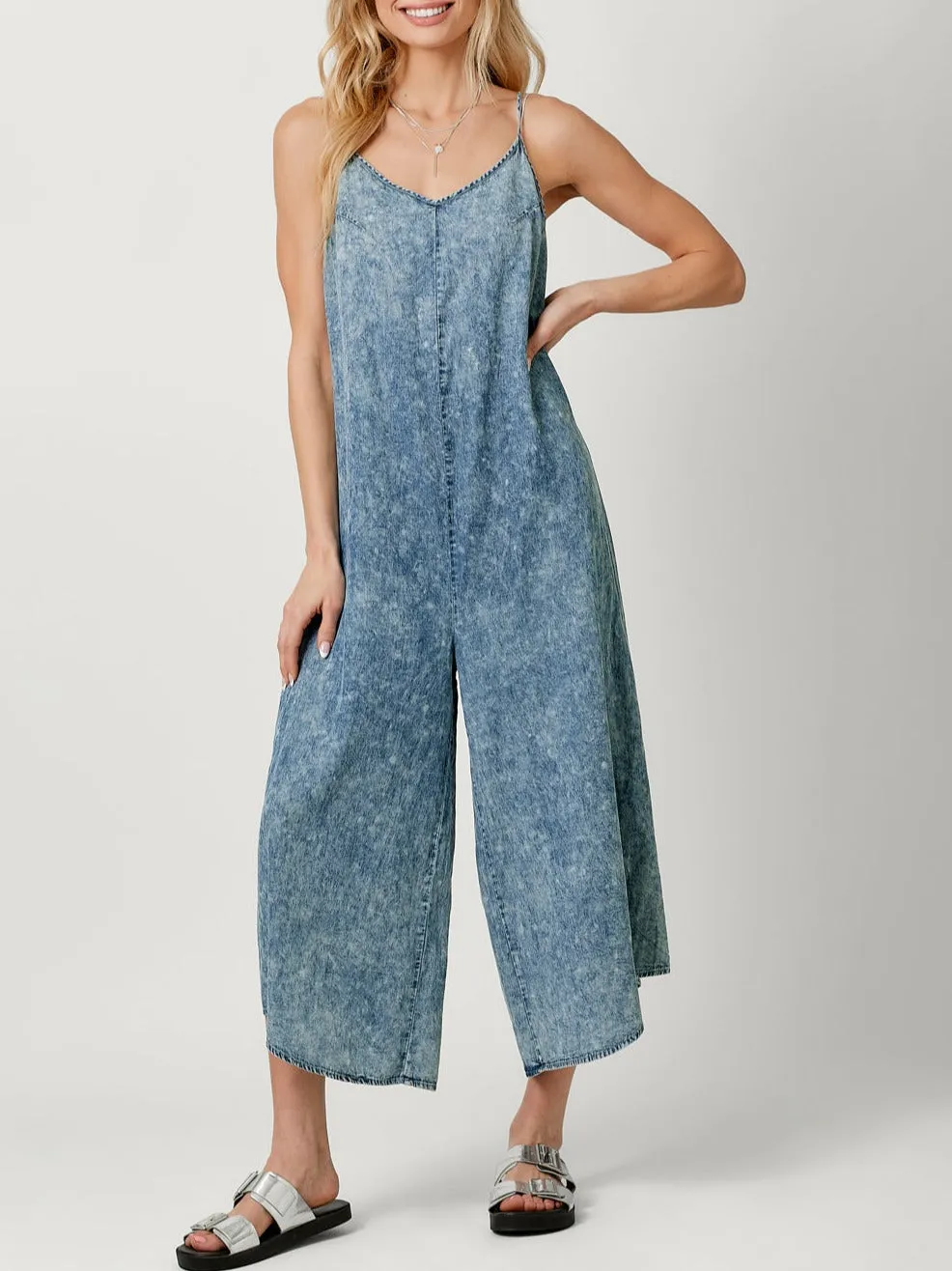 Tencel Cami Baggy Jumpsuit