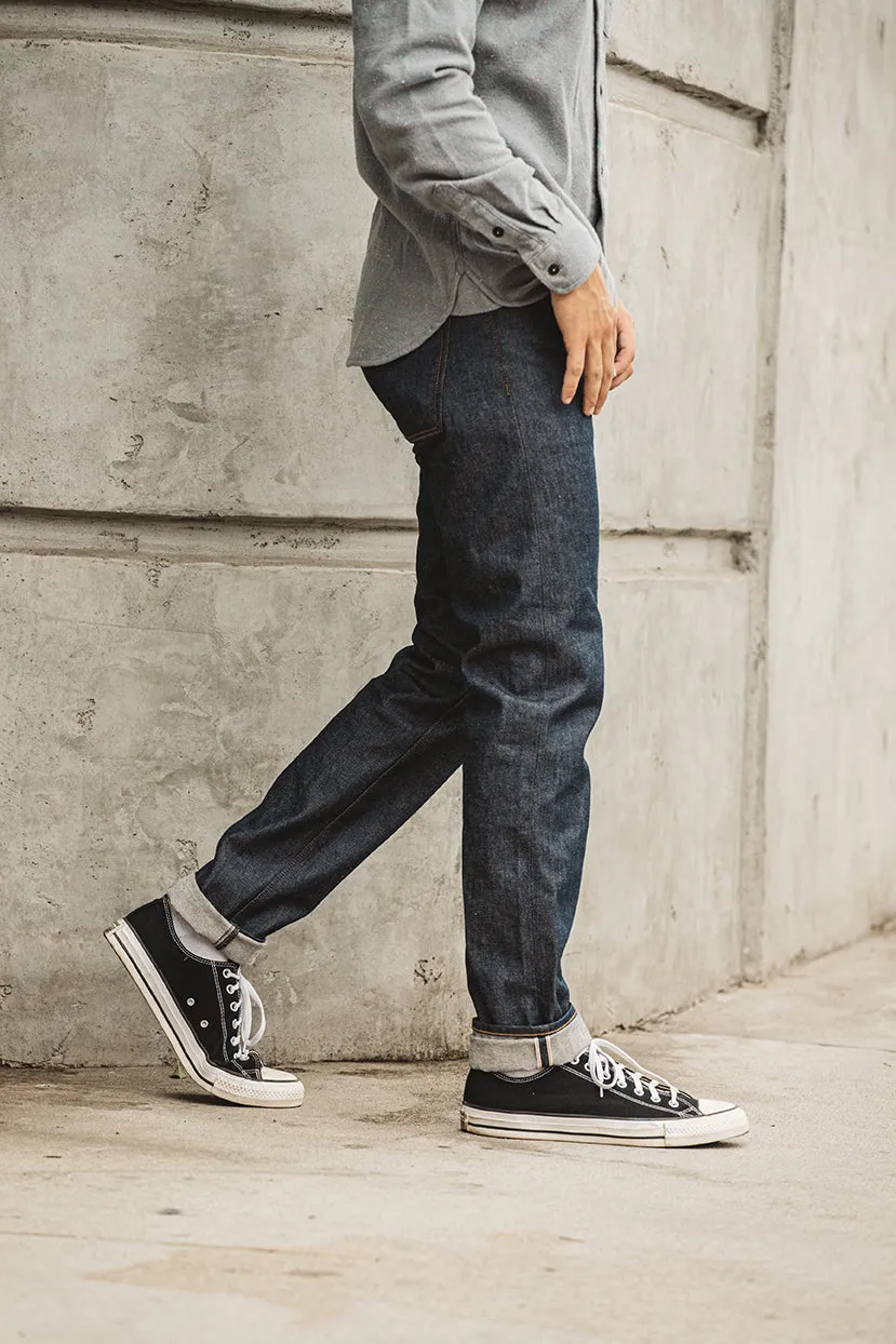 The Pen Slim Natural Slub Indigo - Raw 12.5oz Selvedge